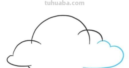 云的简笔画怎么画 可爱云的简笔画教程？