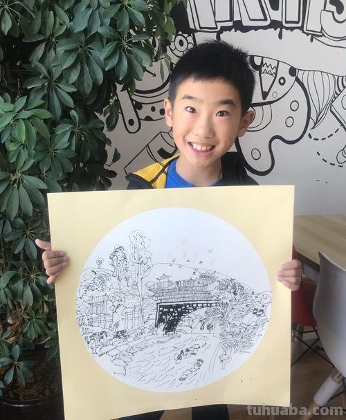 桥现代速写 五年级画桥简单又好看？