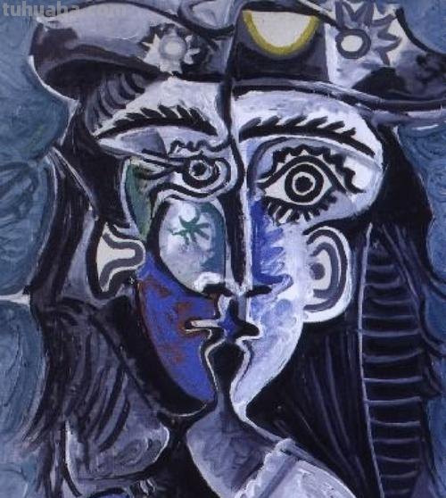 帽子女速写 毕加索的戴帽女像是一副一版多色版画作品吗？