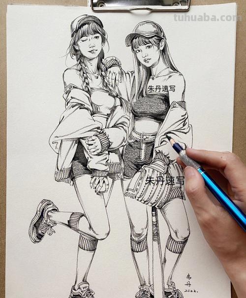 男女动作速写 怎么样才能画一张好的人物速写呢？