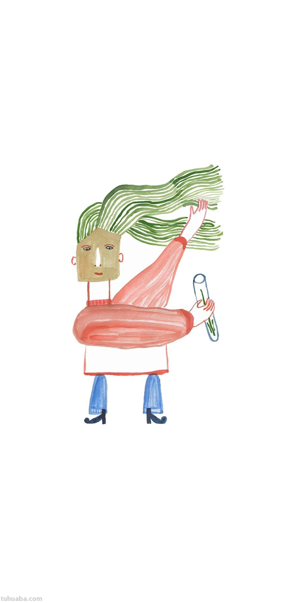 壁纸｜生活像简笔画那样简单有多好