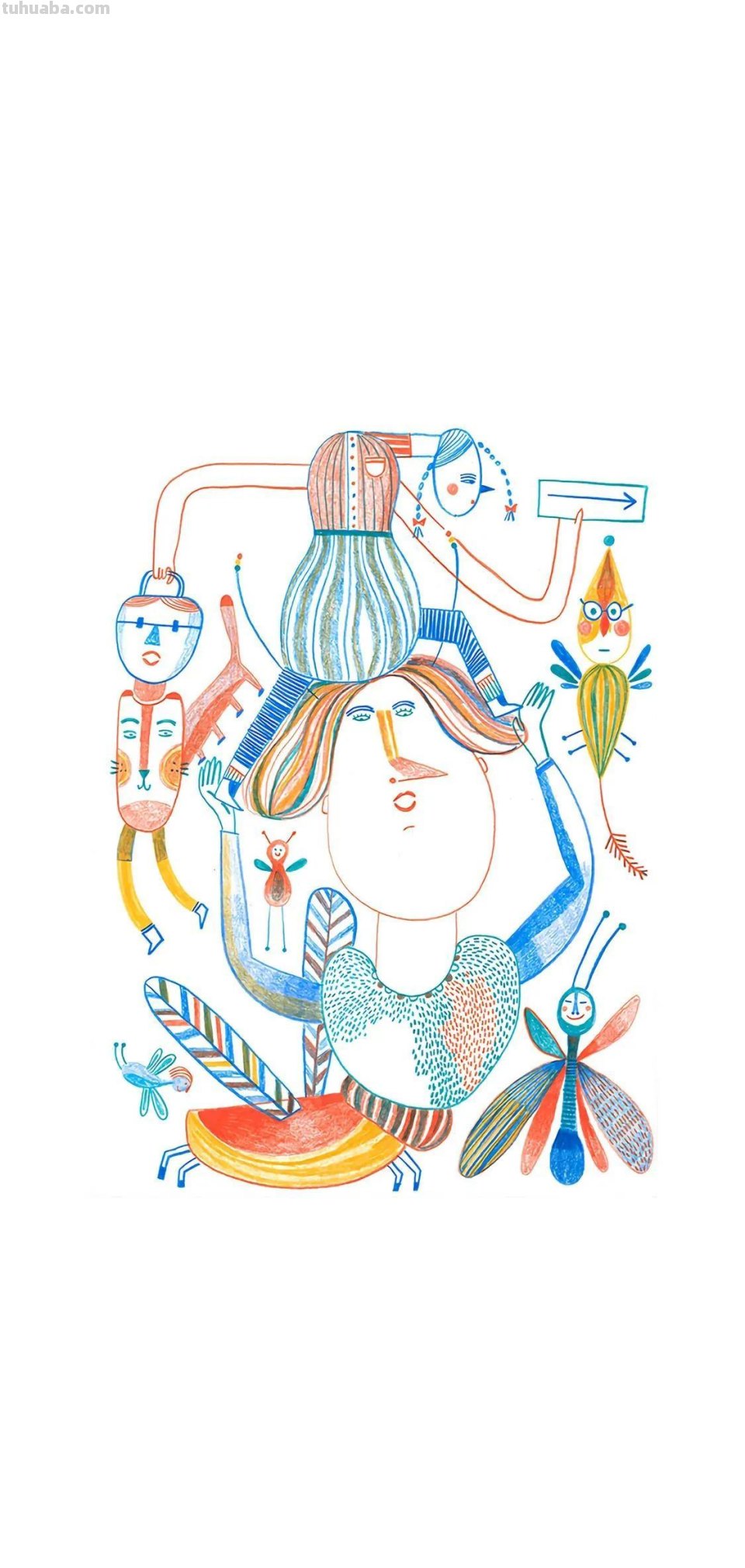 壁纸｜生活像简笔画那样简单有多好