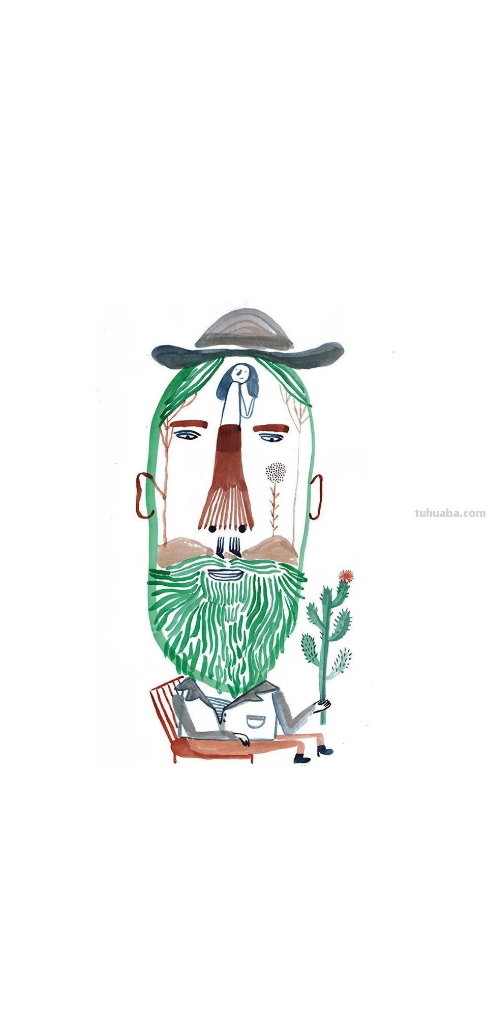 壁纸｜生活像简笔画那样简单有多好