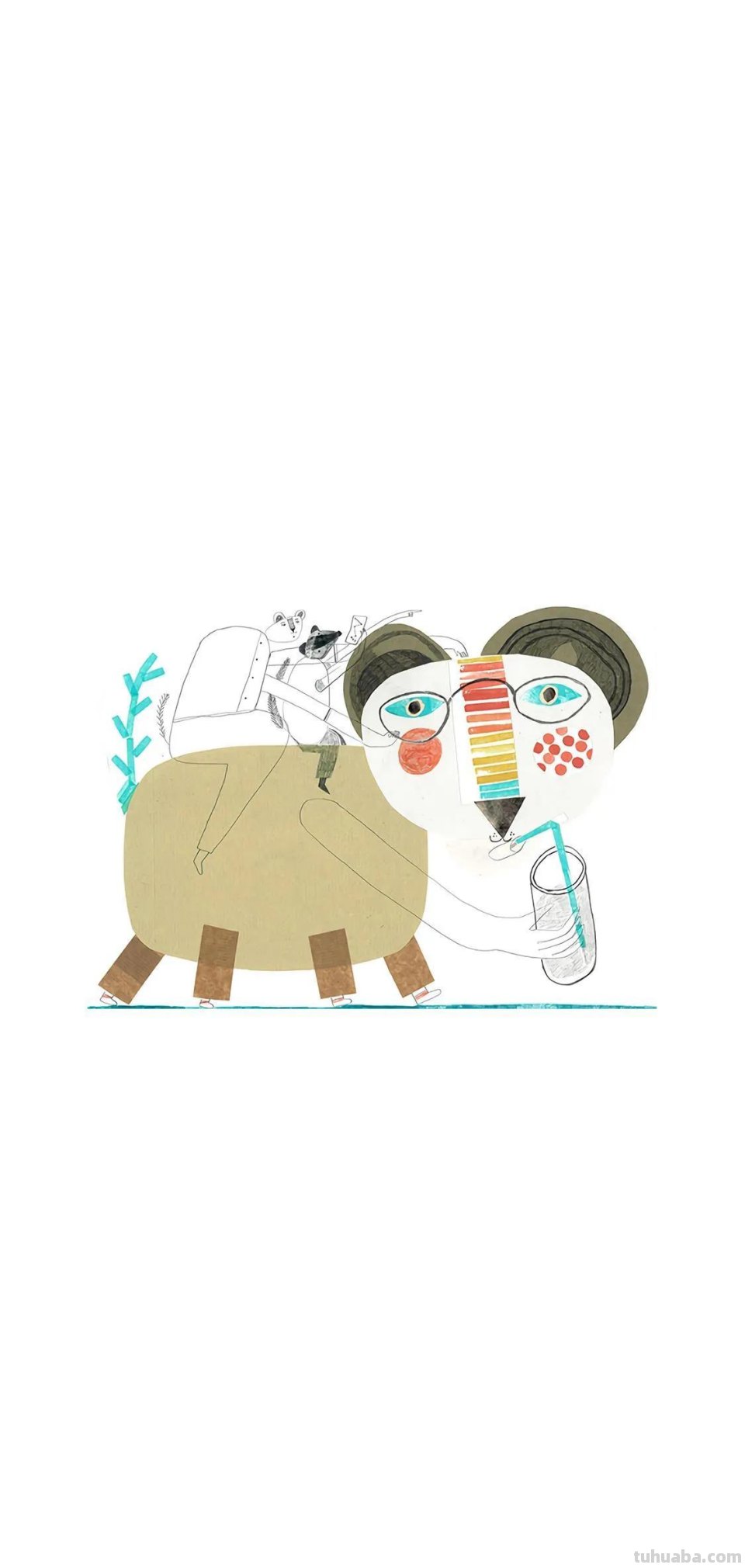 壁纸｜生活像简笔画那样简单有多好