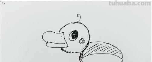 简笔画丑小鸭怎么画 儿童简笔画丑小鸭的画法？