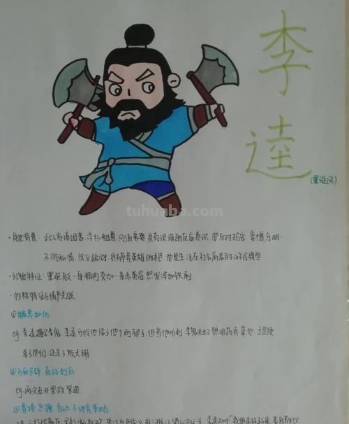 水浒传寒假读书卡怎么写 《水浒传》人物读书卡?