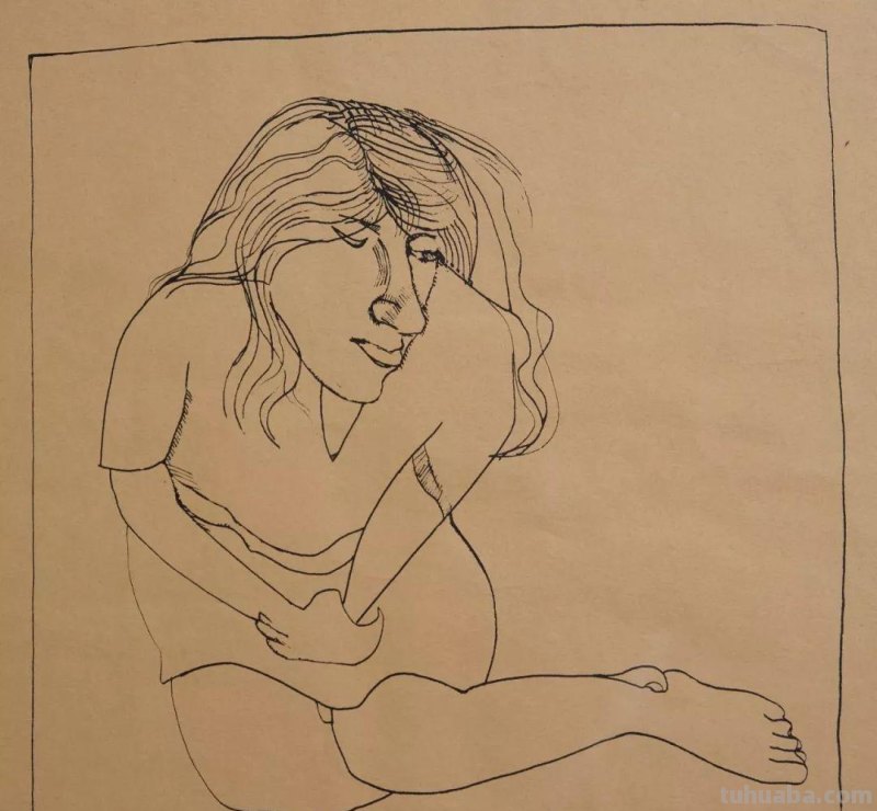 大师卢西安·弗洛伊德素描作品︱艺术名画