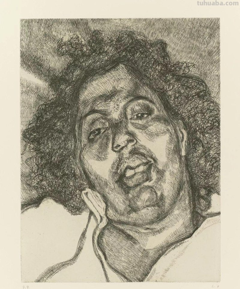 大师卢西安·弗洛伊德素描作品︱艺术名画