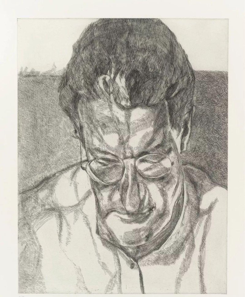 大师卢西安·弗洛伊德素描作品︱艺术名画