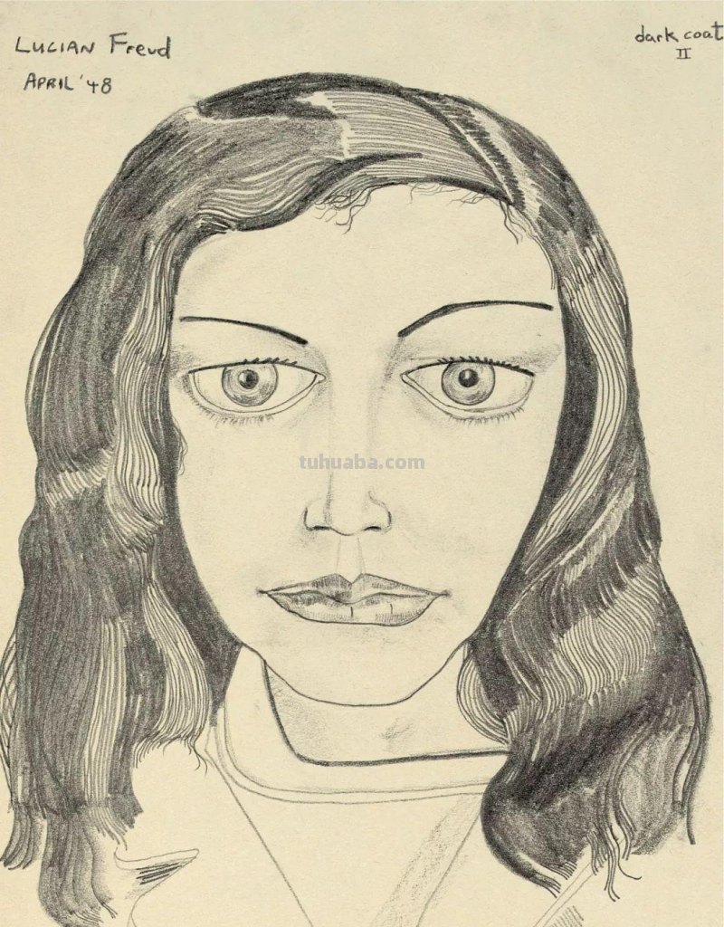 大师卢西安·弗洛伊德素描作品︱艺术名画