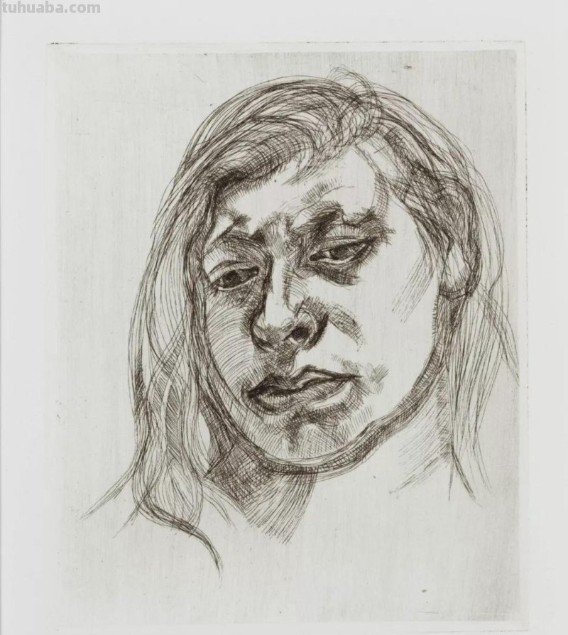 大师卢西安·弗洛伊德素描作品︱艺术名画