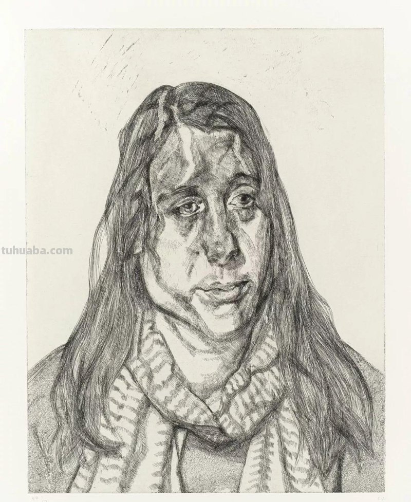 大师卢西安·弗洛伊德素描作品︱艺术名画