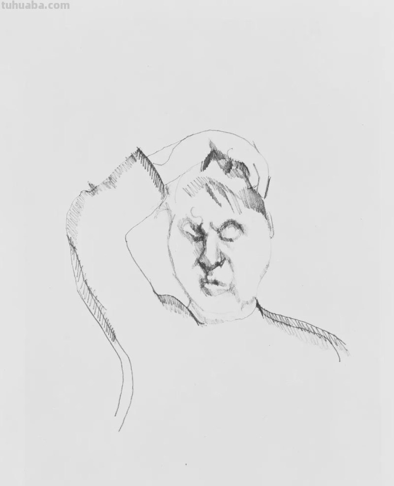 大师卢西安·弗洛伊德素描作品︱艺术名画