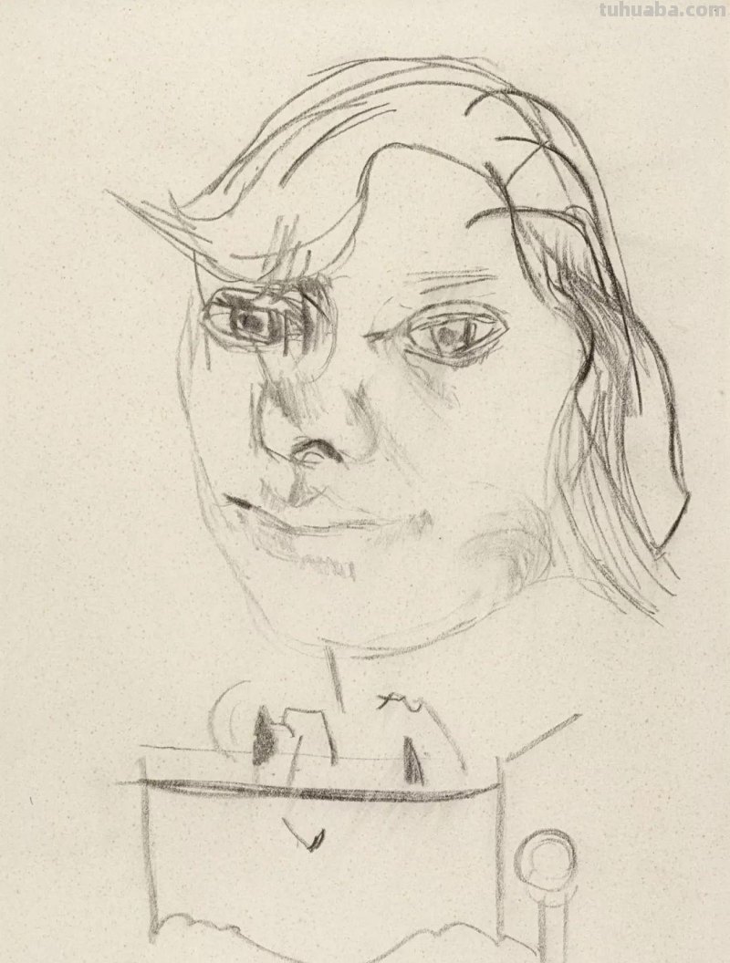 大师卢西安·弗洛伊德素描作品︱艺术名画