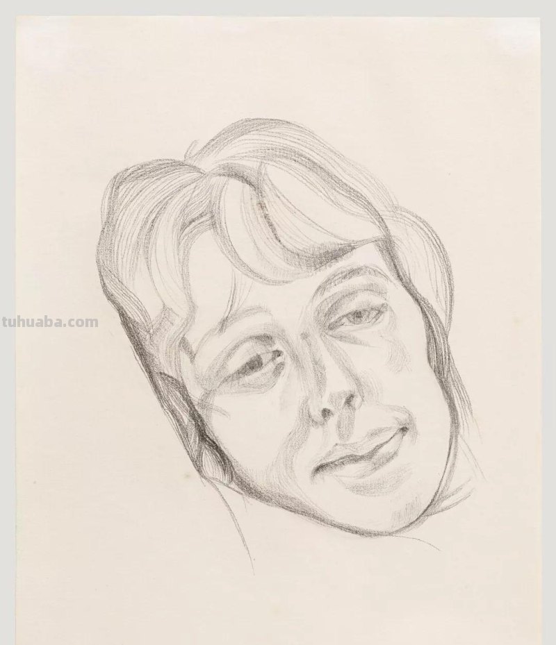 大师卢西安·弗洛伊德素描作品︱艺术名画