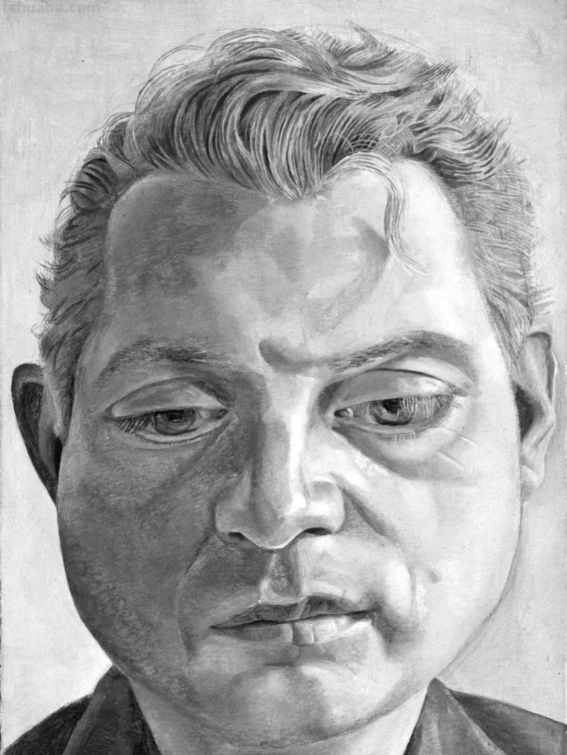 大师卢西安·弗洛伊德素描作品︱艺术名画