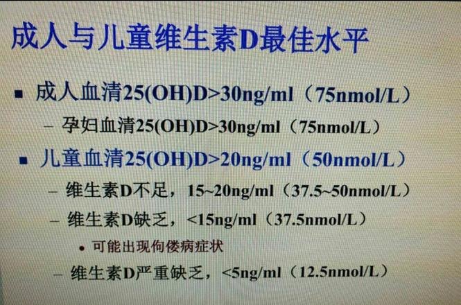 25 25羟基维生素D偏低