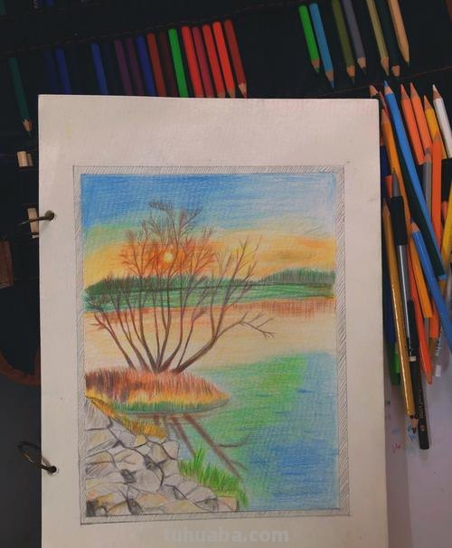 风景画怎么画 彩铅颜色 彩铅画自学教程风景？