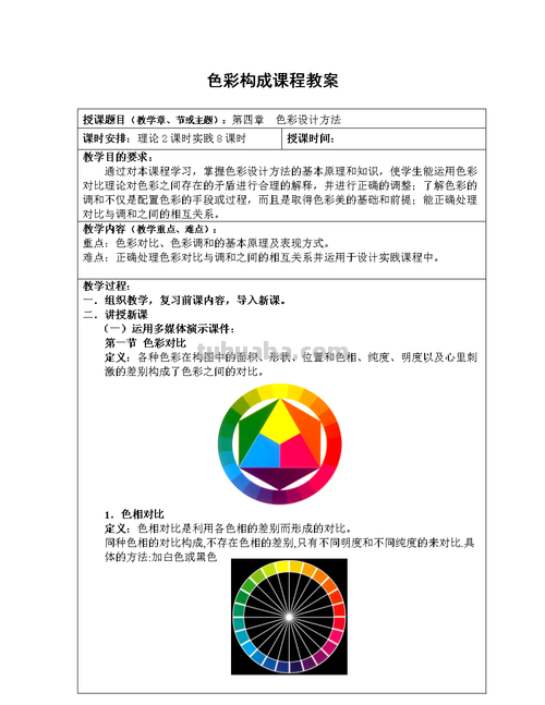 打造缤纷世界——色彩精品课程及教案 