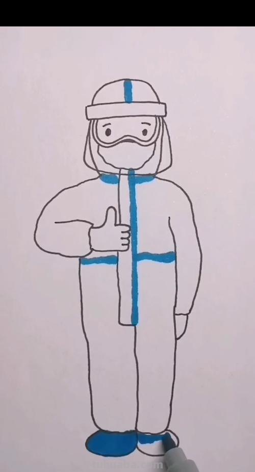 女医生怎么画简笔画 怎样画简笔画——穿防护服的医护人员？
