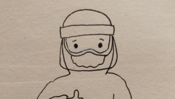 女医生怎么画简笔画 怎样画简笔画——穿防护服的医护人员？