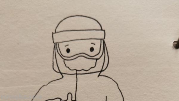 女医生怎么画简笔画 怎样画简笔画——穿防护服的医护人员？