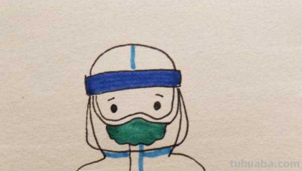 女医生怎么画简笔画 怎样画简笔画——穿防护服的医护人员？