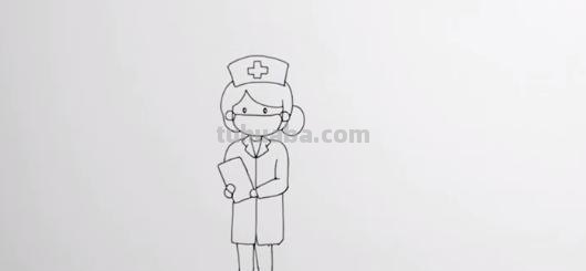 女医生怎么画简笔画 怎样画简笔画——穿防护服的医护人员？
