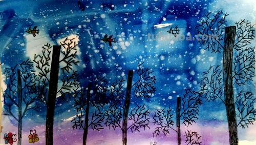 【冷色调画作欣赏及绘画技巧分享】 