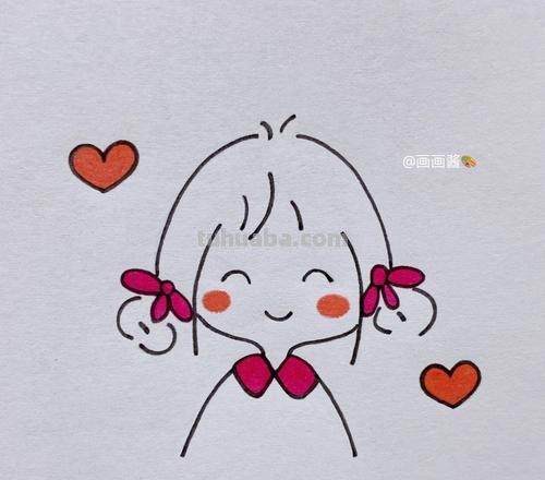 人怎么画简笔画女孩 可爱小女孩的简笔画？