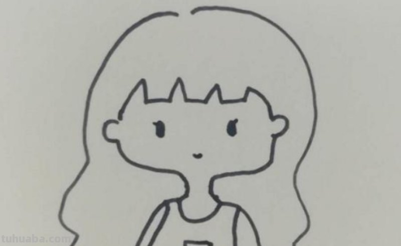 人怎么画简笔画女孩 可爱小女孩的简笔画？