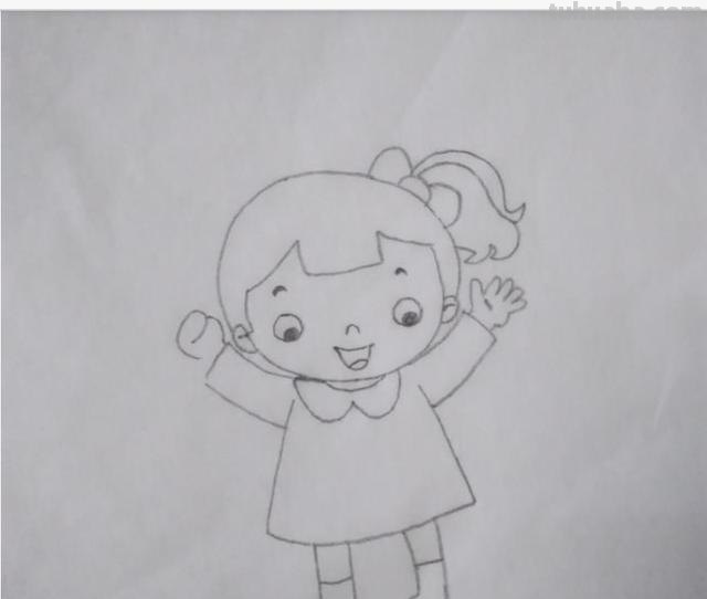 人怎么画简笔画女孩 可爱小女孩的简笔画？