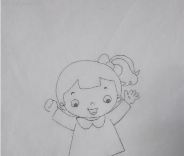 人怎么画简笔画女孩 可爱小女孩的简笔画？
