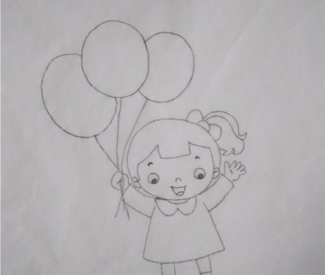 人怎么画简笔画女孩 可爱小女孩的简笔画？