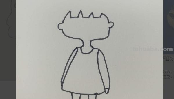 人怎么画简笔画女孩 可爱小女孩的简笔画？
