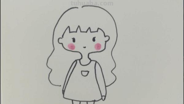 人怎么画简笔画女孩 可爱小女孩的简笔画？