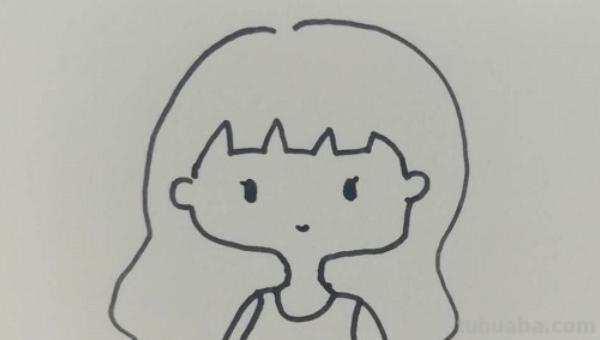 人怎么画简笔画女孩 可爱小女孩的简笔画？