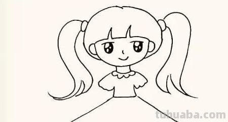 人怎么画简笔画女孩 可爱小女孩的简笔画？