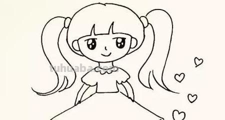 人怎么画简笔画女孩 可爱小女孩的简笔画？