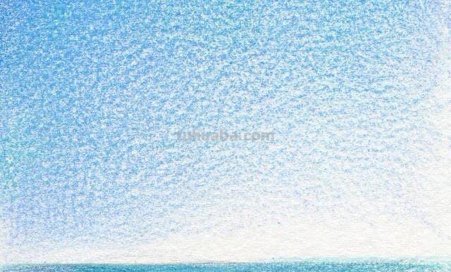 大海沙滩夜晚彩铅画怎么画 如何用彩笔画大海?