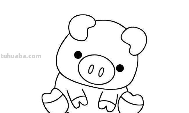 怎么画猪的简笔画 幼儿简笔画小猪的画法？