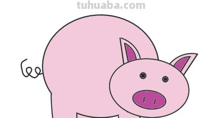 怎么画猪的简笔画 幼儿简笔画小猪的画法？