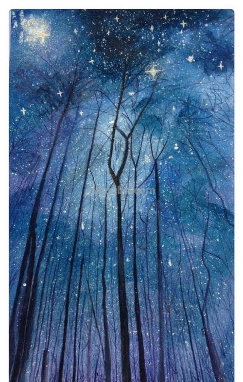 如何用色彩画出美丽的星空?