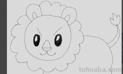 怎么画狮子用彩铅画的 霸气狮子头绘画教程？