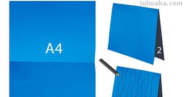 同学们用30张蓝色彩纸,创意手工制作出的惊艳作品!