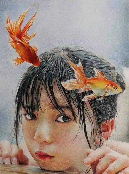 彩铅写实作品，画的令人佩服