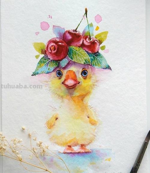 萌萌哒动物水彩插画~你喜欢哪一个呀？