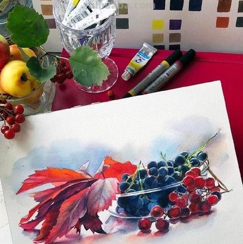 54种类型水彩绘画作品分享，喜欢水彩的点击收藏起来练手