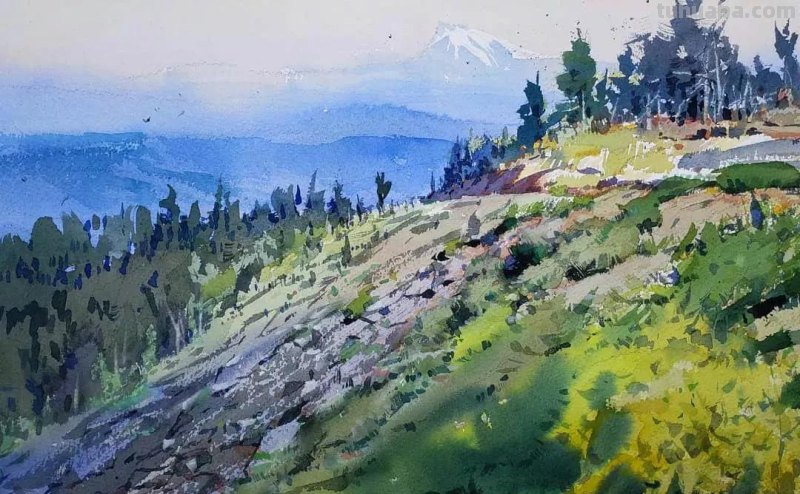 54种类型水彩绘画作品分享，喜欢水彩的点击收藏起来练手