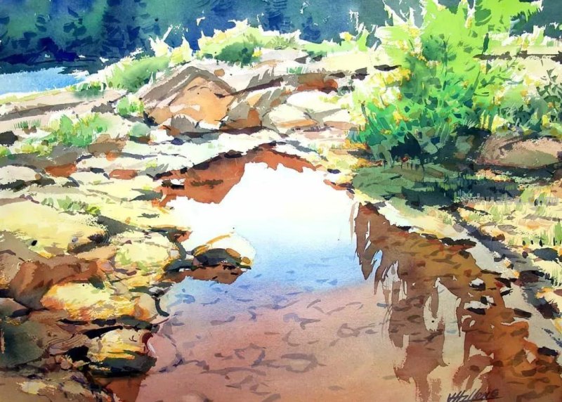 54种类型水彩绘画作品分享，喜欢水彩的点击收藏起来练手